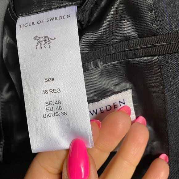 TIGER of Sweden Wool Blazer BNWT Gray Slim Fit - Picture 10 of 13